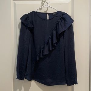 TOPSHOP blue blouse